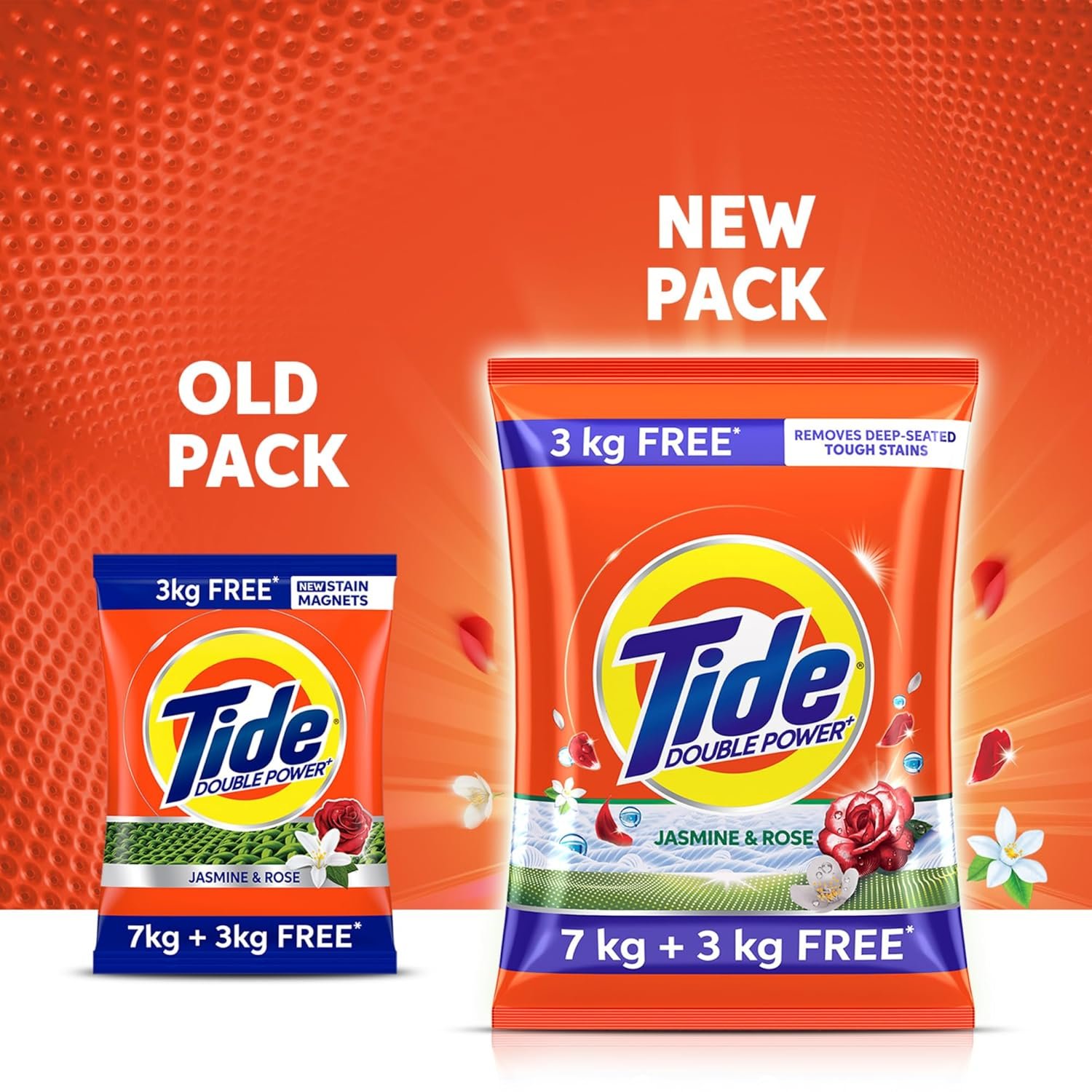 6kg+2kg Tide Plus Double Power Detergent Washing Powder Jasmine &amp; Rose 7kg + 3kg FREE - View 2