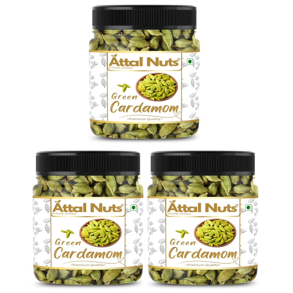 Cardamom Elaichi Whole Fresh & Aromatic Spice Perfect for Cooking, Tea & Sweets - 1 Kg